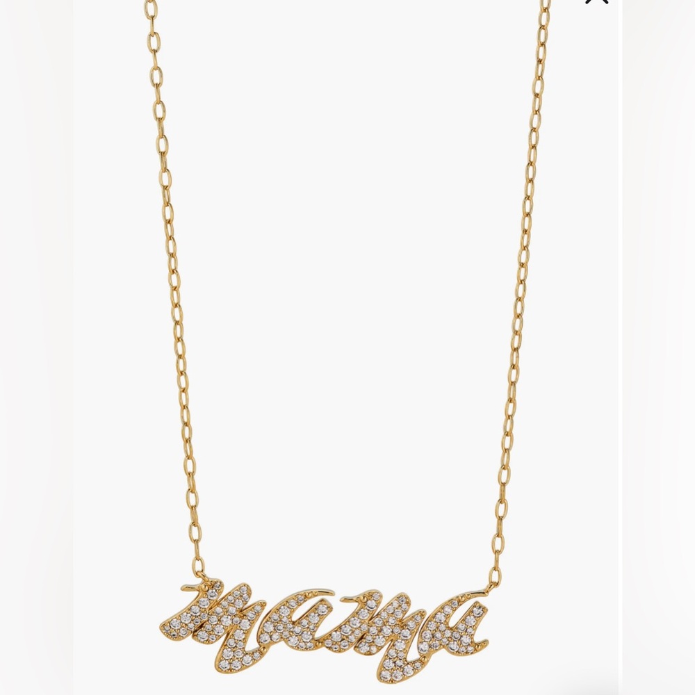 Nadri Pavé Cubic Zirconia Mama Pendant Necklace
